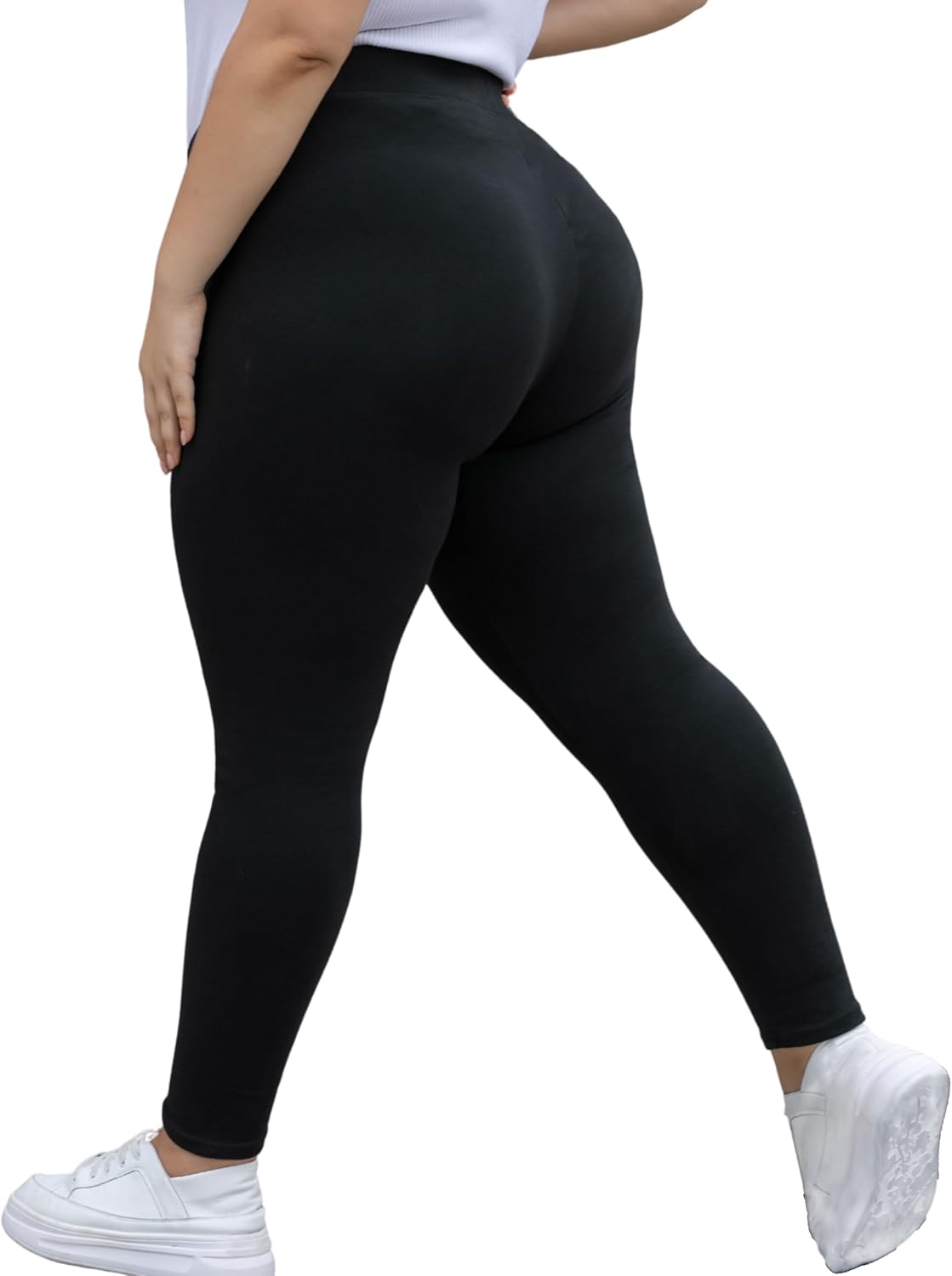 Cotton Leggings for Women Plus Size High Waisted Thick XL 2XL 3XL 4XL