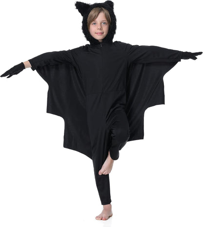 Seawhisper Bat Halloween Costumes for Kids Size 4-14