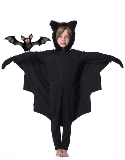 Seawhisper Bat Halloween Costumes for Kids Size 4-14