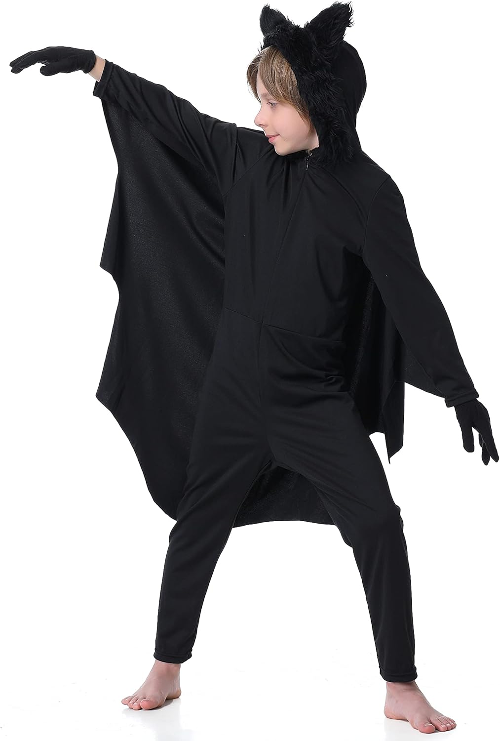 Seawhisper Bat Halloween Costumes for Kids Size 4-14