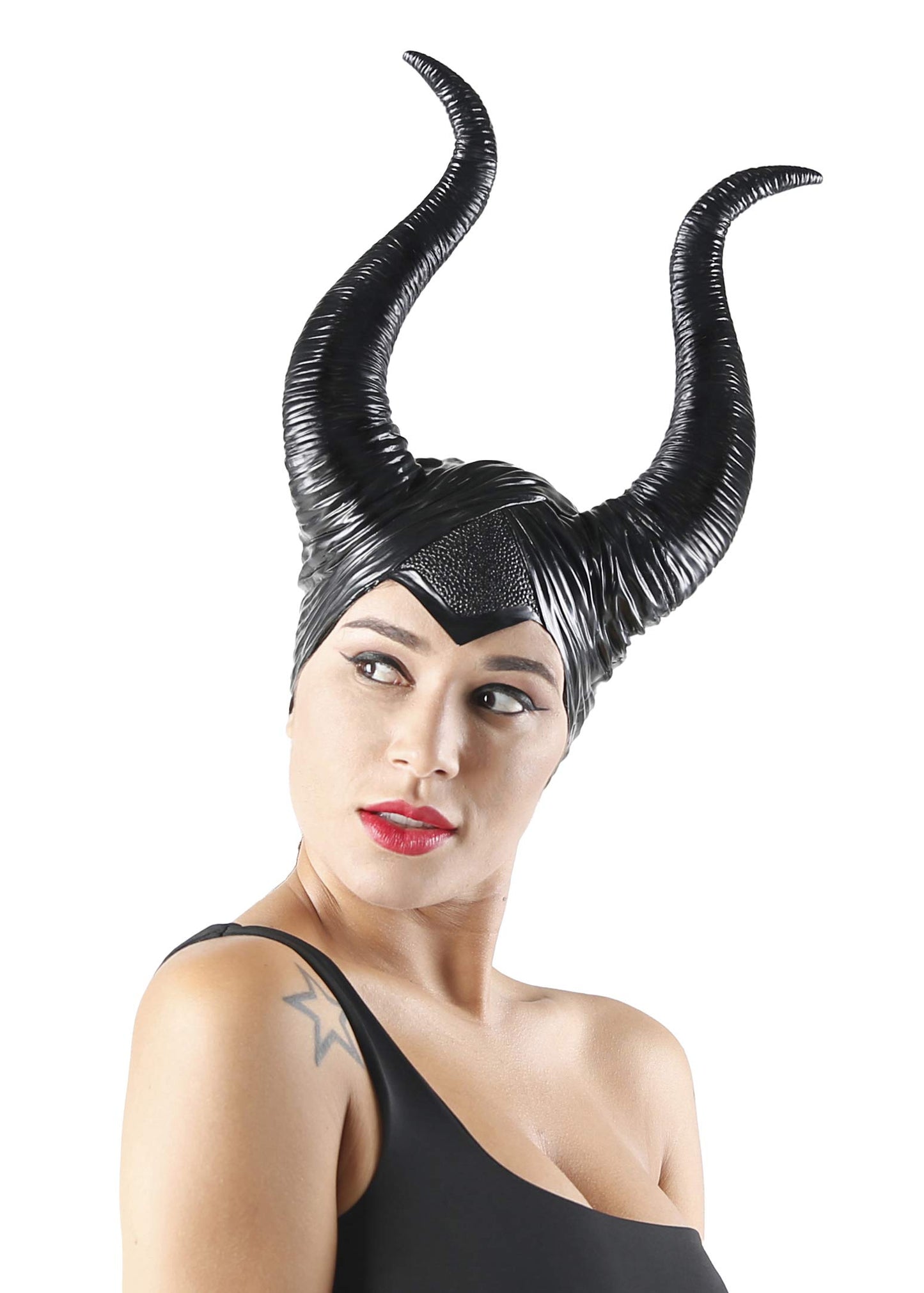 Seawhisper Evil Queen Halloween Costume Horns Women's Headband Headdress