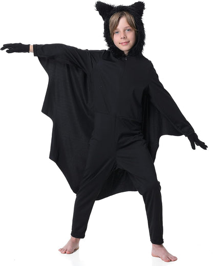 Seawhisper Bat Halloween Costumes for Kids Size 4-14